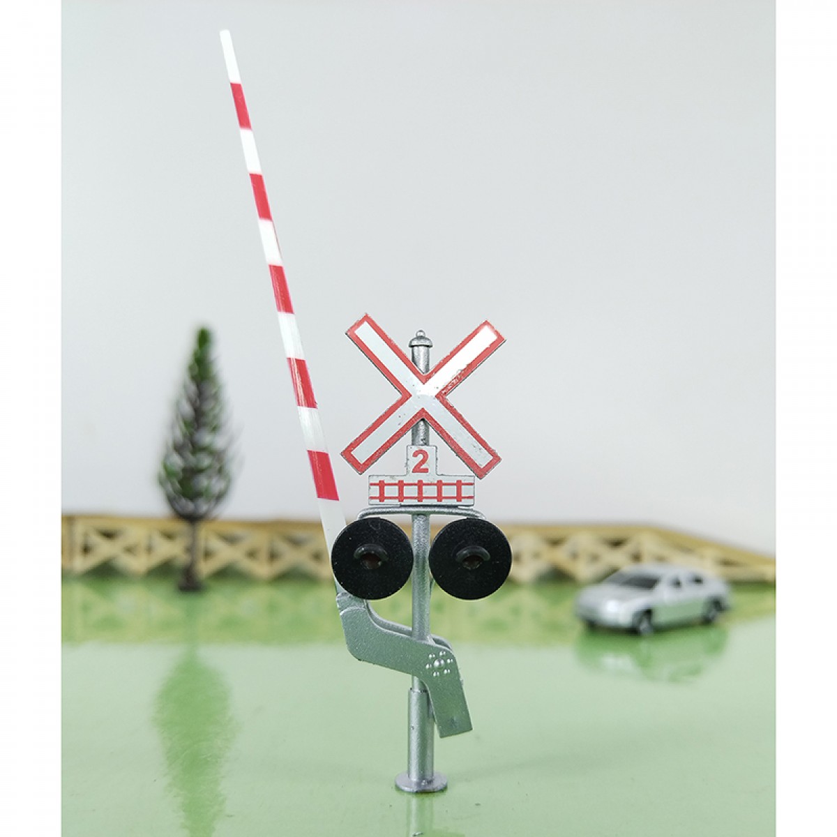 2 x HO scale railroad Canadian grade crossing signal arm gate stop lever #CG22